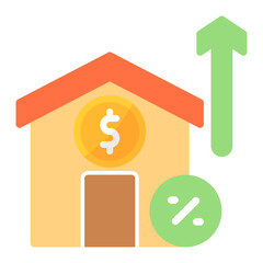 Loan to Value icon vector image. Can be used for Credit And Loan.