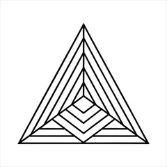 A Abstract geometric triangle pattern line art vector illustration,triangles pattern.