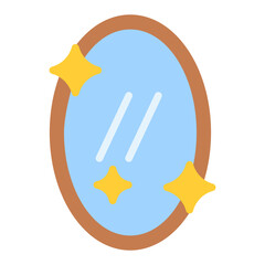 Mirror icon vector image. Can be used for Cosmetology.