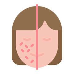 Hyperpigmentation icon vector image. Can be used for Cosmetology.