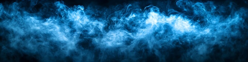 Obraz premium Dark Blue Cement Wall with Smoke Effect Abstract Texture