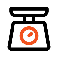 weight scale line color icon