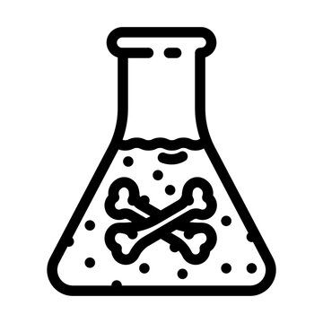 recommend clip art: poisoning household injury accident line icon vector. poisoning household injury accident sign. isolated contour symbol black illustration