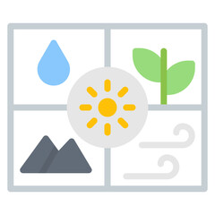 Natural Resources icon vector image. Can be used for Geography.