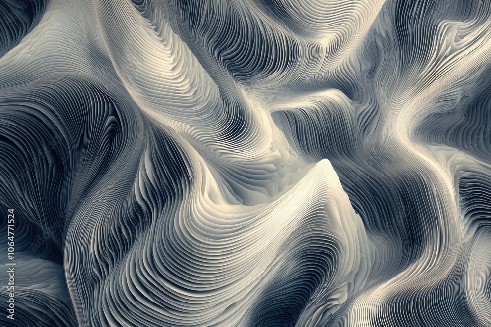 Poster dynamic abstract waves and flowing lines creating a captivating background for visual projects and d