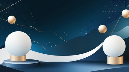 Abstract Geometric Background with Modern Shapes