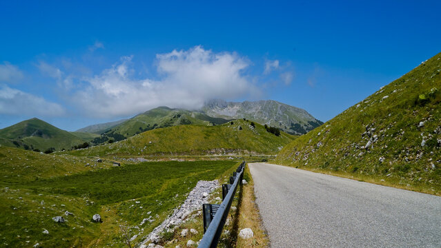 Campitello Matese,la strada panoramica SP106,Campobasso,Molise,Italia