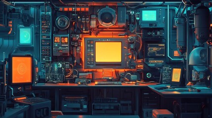 Fototapeta premium Technologies and innovations: Images of modern technologies, gadgets and their use in everyday life 