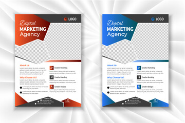 Creative Corporate & Business Flyer Brochure Template Design, abstract business flyer, vector template design. Brochure design, cover, annual report, poster, flyer