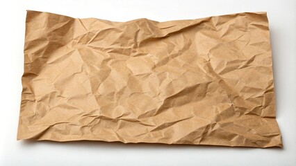 Earthy brown paper texture with crumpled folds, crumpled folds, brown paper texture, paper folds