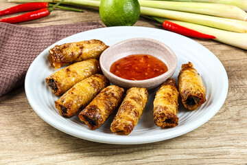 Vietnamese fried stuffed spring roll