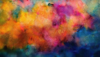 Naklejka premium Vibrant Abstract Watercolor Background with Bold, Blended Colors Ideal for Digital Art Projects, Inspirational Posters, Web Design, and Modern Creative Branding Concepts