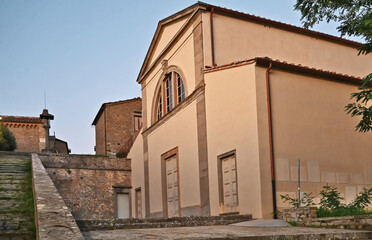 Fototapeta premium Fiesole, la Basilica di Sant'Alessandro (Firenze) Toscana 