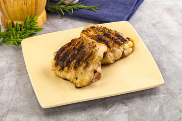 Two Tasty grilled chicken thighs
