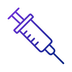 Syringe for medical illustration icon design, ideal for healthcare, hospital, and clinical applications. Perfect for medical projects, health icons, and treatment designs.