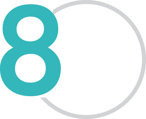 Obraz premium step 8 circle