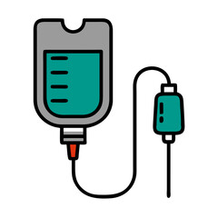 Hospital drip vector illustration design featuring IV equipment for healthcare and medical themes. Perfect for clinics, hospitals, and wellness-related graphics.