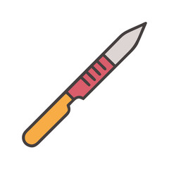 High-quality scalpel vector illustration for medical and healthcare purposes. Perfect for surgical visuals, educational content, and professional medical designs.