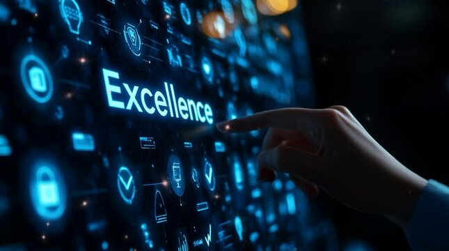 Business excellence concept, excellence quality service