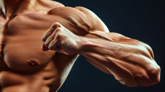 Biceps Brachii: Located in the upper arm, this muscle has two heads and is primarily responsible for elbow flexion and supination of the forearm.
