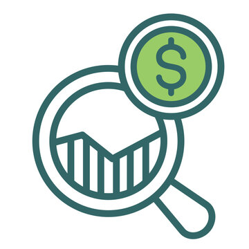 green magnifying glass money analysis clip art preview
