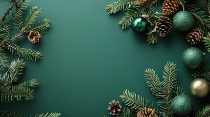 Green Christmas Background: Enhance Your Holiday Decor with Nature's Touch
