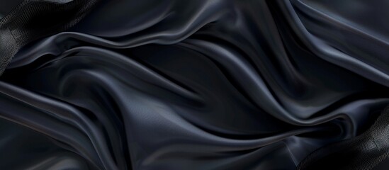Fototapeta premium Abstract Black Satin Drape