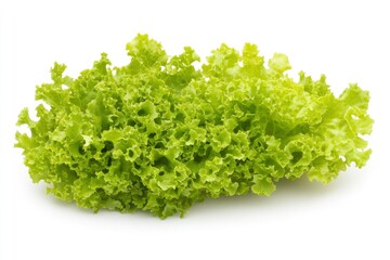 Obraz premium green mustard vegetable isolated on white background with generative ai