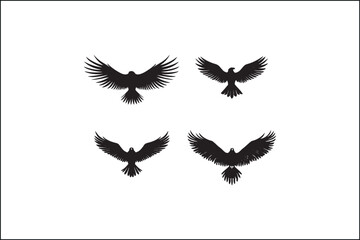 Obraz premium Eagle Silhouette SVG | Flying Bird Vector | Majestic Eagle Clipart PNGBald Eagle Vector | Patriotic Bird Silhouette | Freedom Eagle SVG Cut FileSoaring Eagle SVG | Eagle Outline Vector | Wildlife 