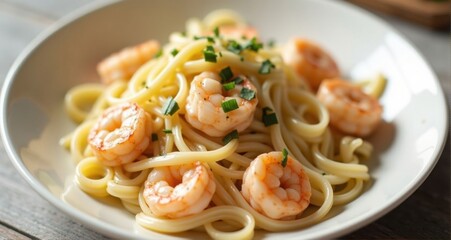 Delicious shrimp pasta dish