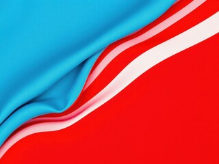 Red and white striped fabric with a wavy texture suitable for background or clothing design, cloth, red and white