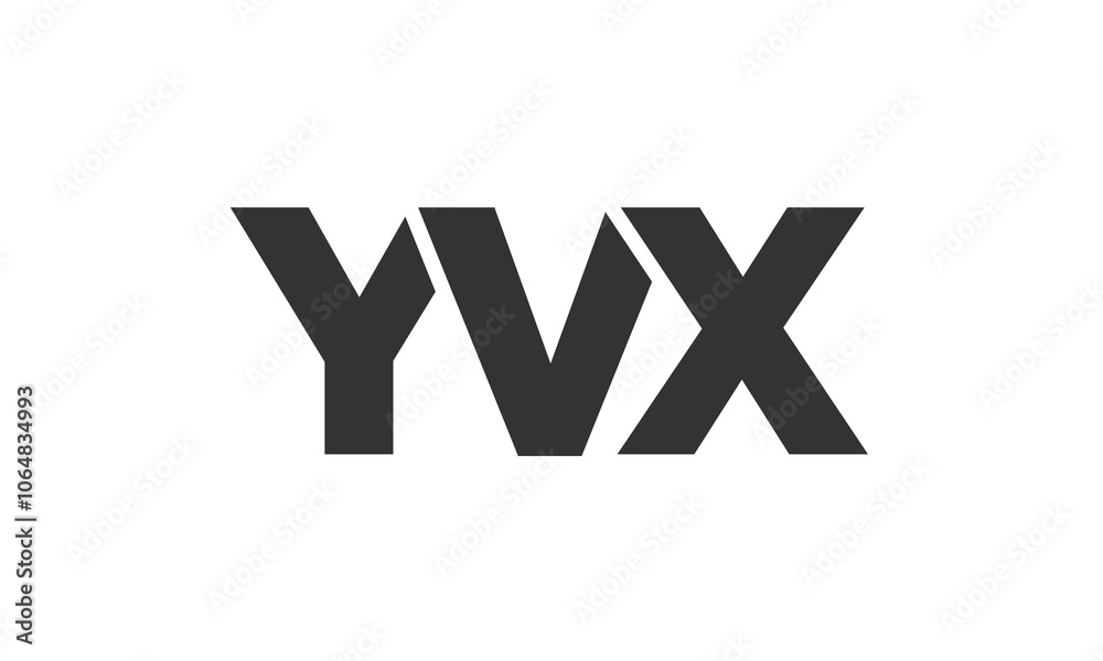 Poster yvx logo design template with strong and modern bold text. initial based vector logotype featuring s