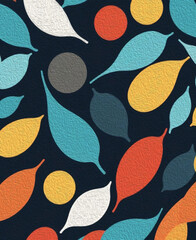 Abstract pattern for printing on wall decorations, fabrics, and for use in graphics.
