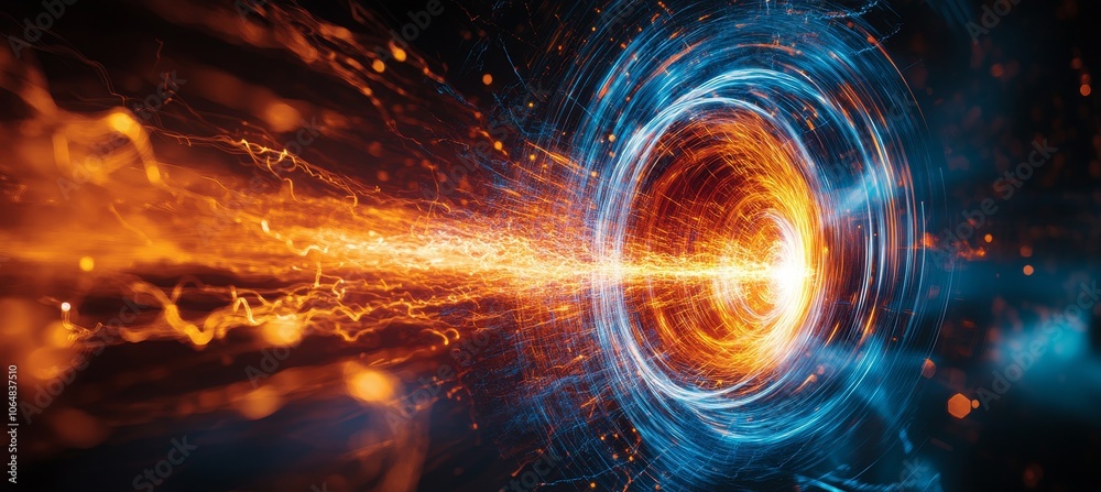 Canvas Prints universe big bang blast explosion. time dilation. science space galaxy astronomy. generative ai tech