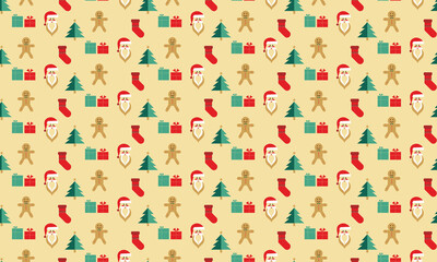 Christmas Pattern Print Digital Paper