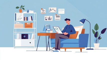 Solo, strong, and smart with money a young professional