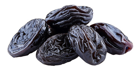 Prunes isolated on transparent background