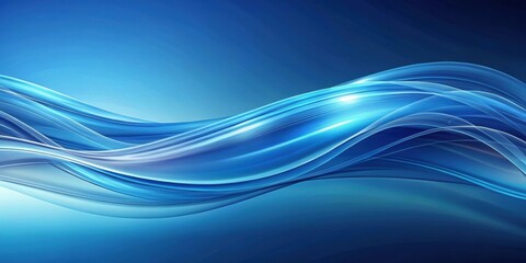 Abstract blue wavy background with soft and flowing lines , art, design, texture, digital, smooth, elegant, modern, wave