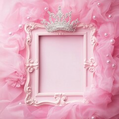 Pink Baby Girl Birthday Background, baner , unicor