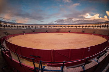 Bullfighting festivals are held every year in the bullfighting arena called Plaza de Toros in...