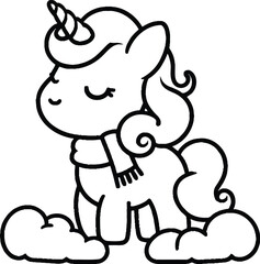 Obraz premium unicorn coloring pages for kids, Magical Unicorn Coloring Pages to Spark Joy, Inspire Creativity, and Fill Little Hearts with Enchantment