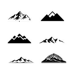 simple mountain business logo design vector template.