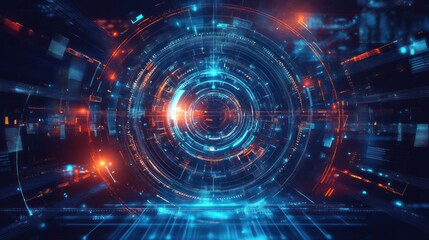 Obraz premium Abstract futuristic backgrounds perfect for modern design projects and tech themes. Illustrations