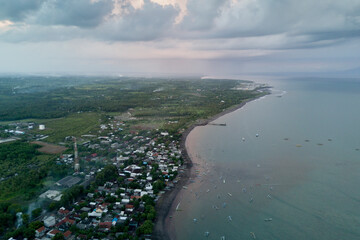 aerial view of beach