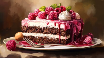 Dessert recipes that feature rich flavors, decadent ingredients, and beautiful presentations. Illustrations