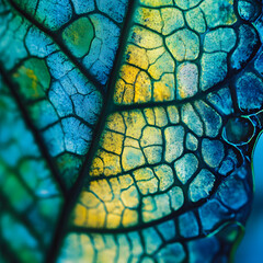 the texture of plants and leaves in macro photography