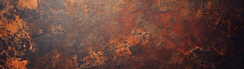 Abstract Rusty Metal Texture with Brown and Black Tones