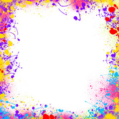 Creative Paint Splatter Frame
