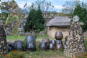 Obraz premium Korean Traditional House Scenery in Autumn