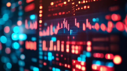 Fototapeta premium Stock Market Data Display